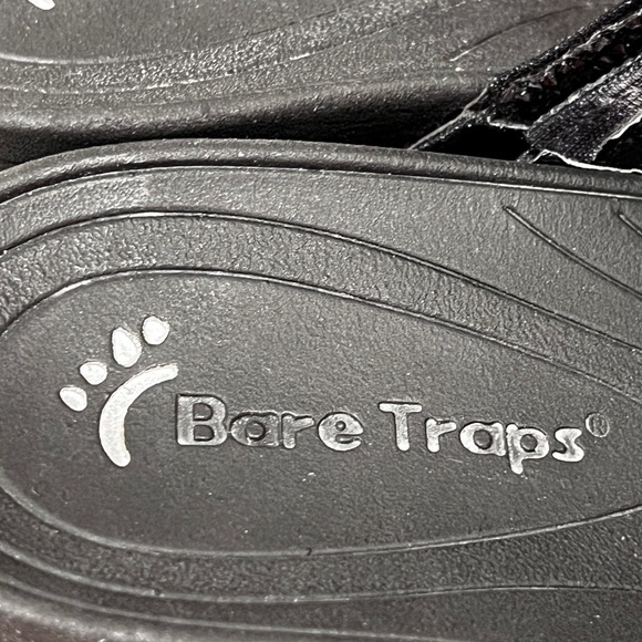 BareTraps Glittery Black Slide-On Sandals - Picture 6 of 9